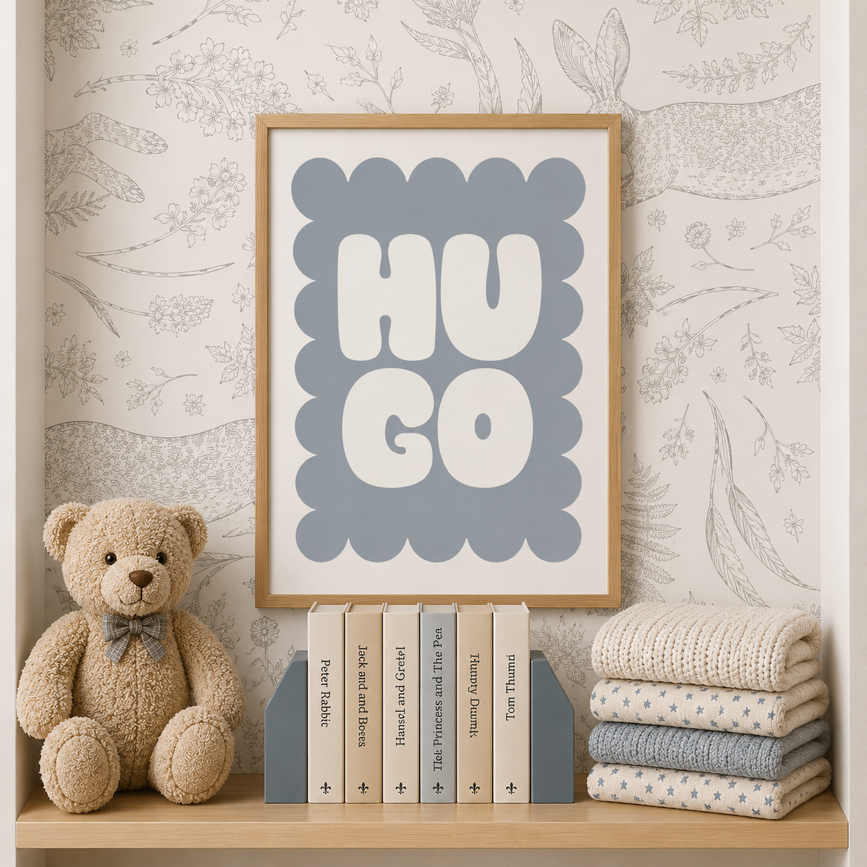 Light Grey Personalised Print