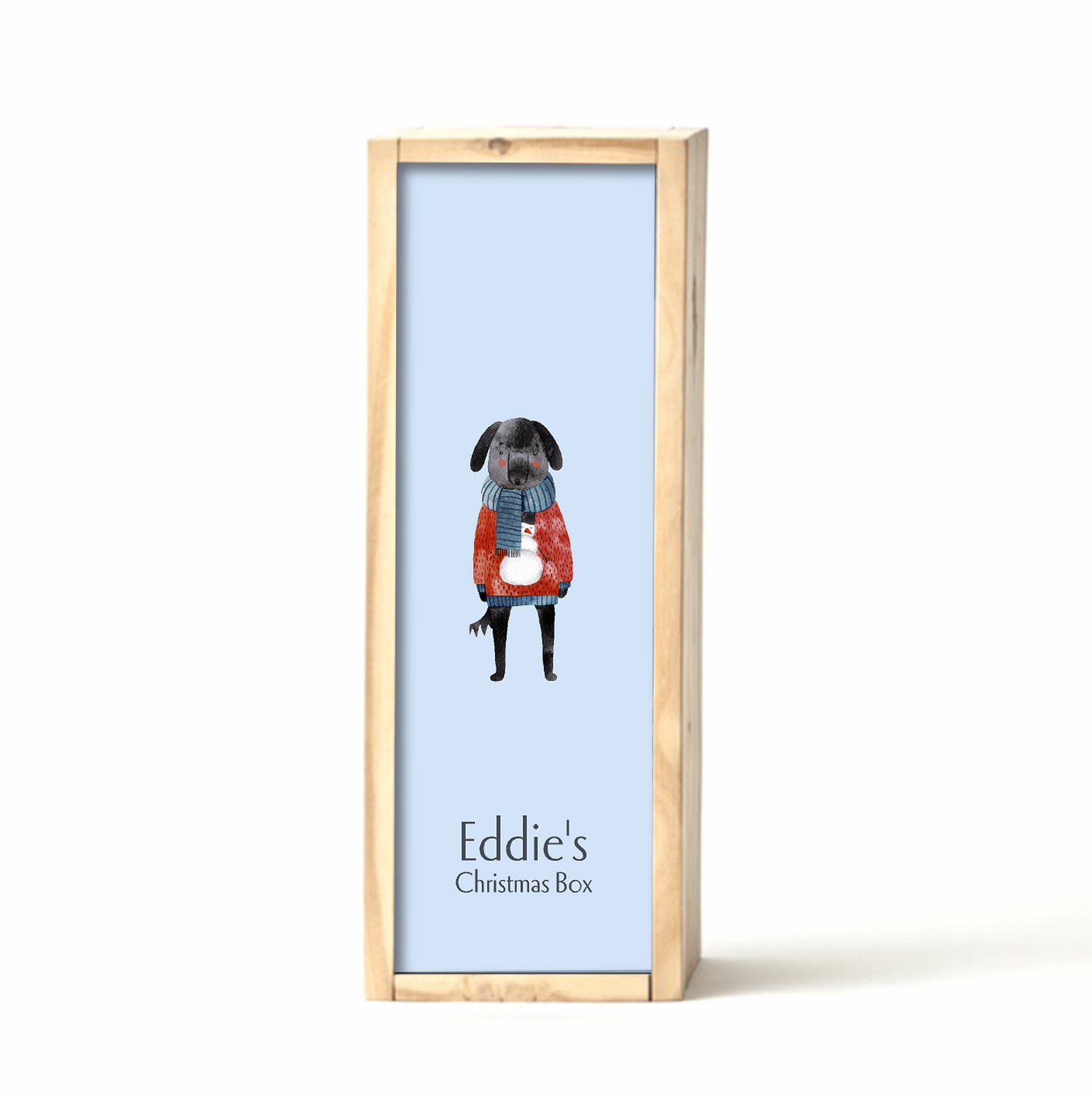 Blue Christmas Gift Box