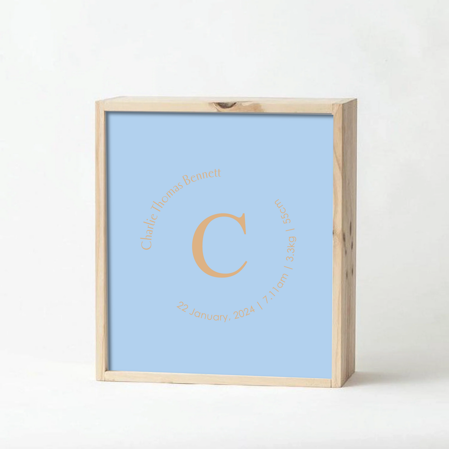 Pale Blue Baby Keepsake