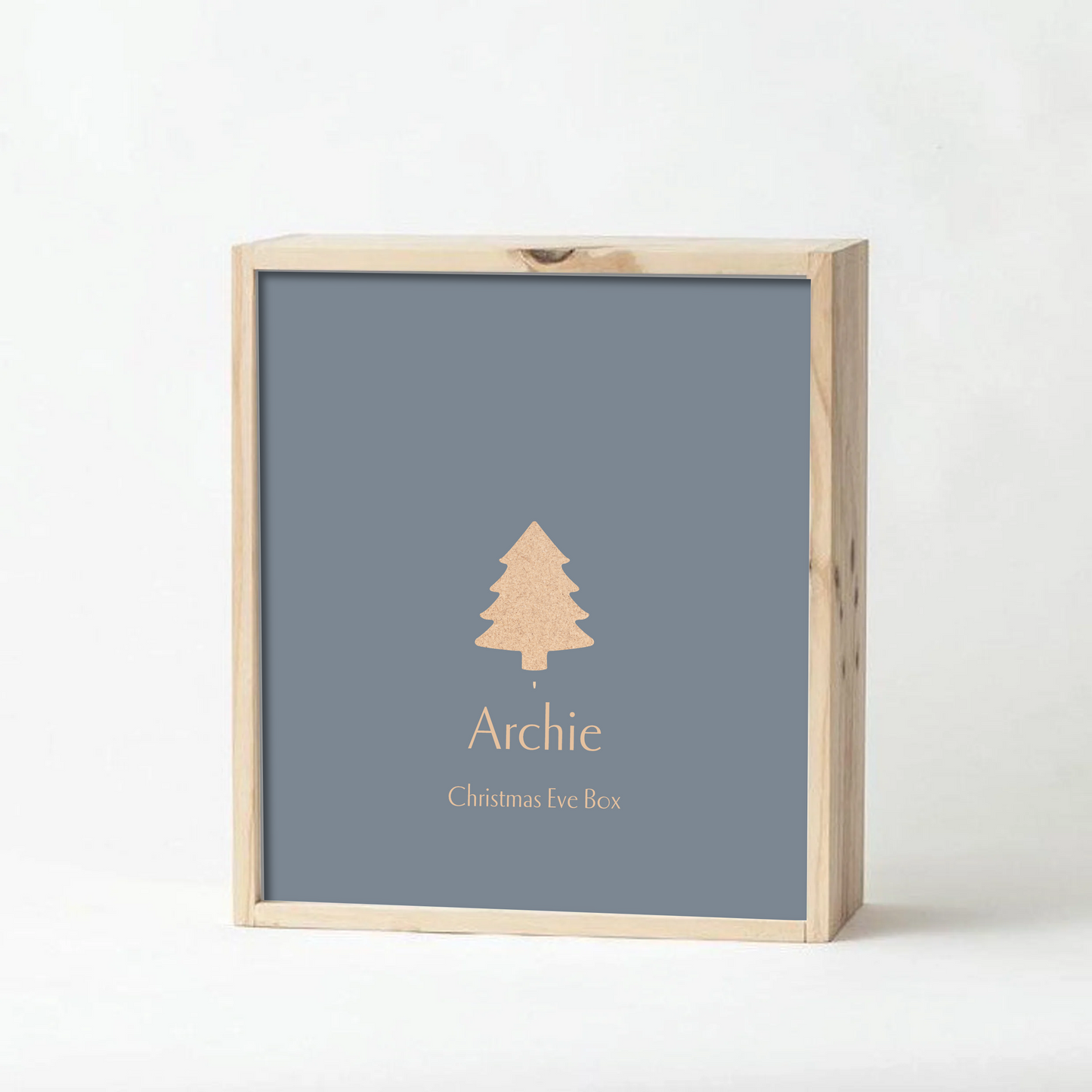 Charcoal Christmas Keepsake Box - engraved