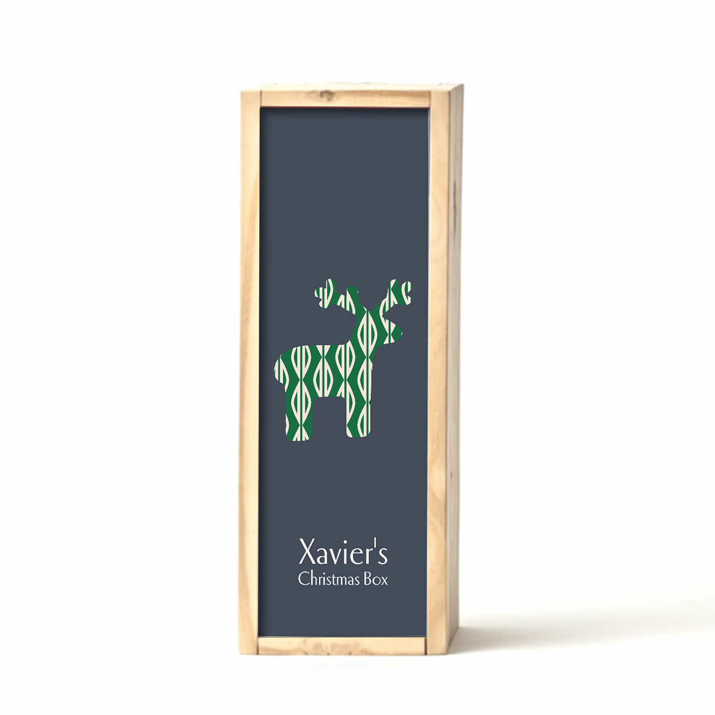 Charcoal Christmas Pattern Gift Box