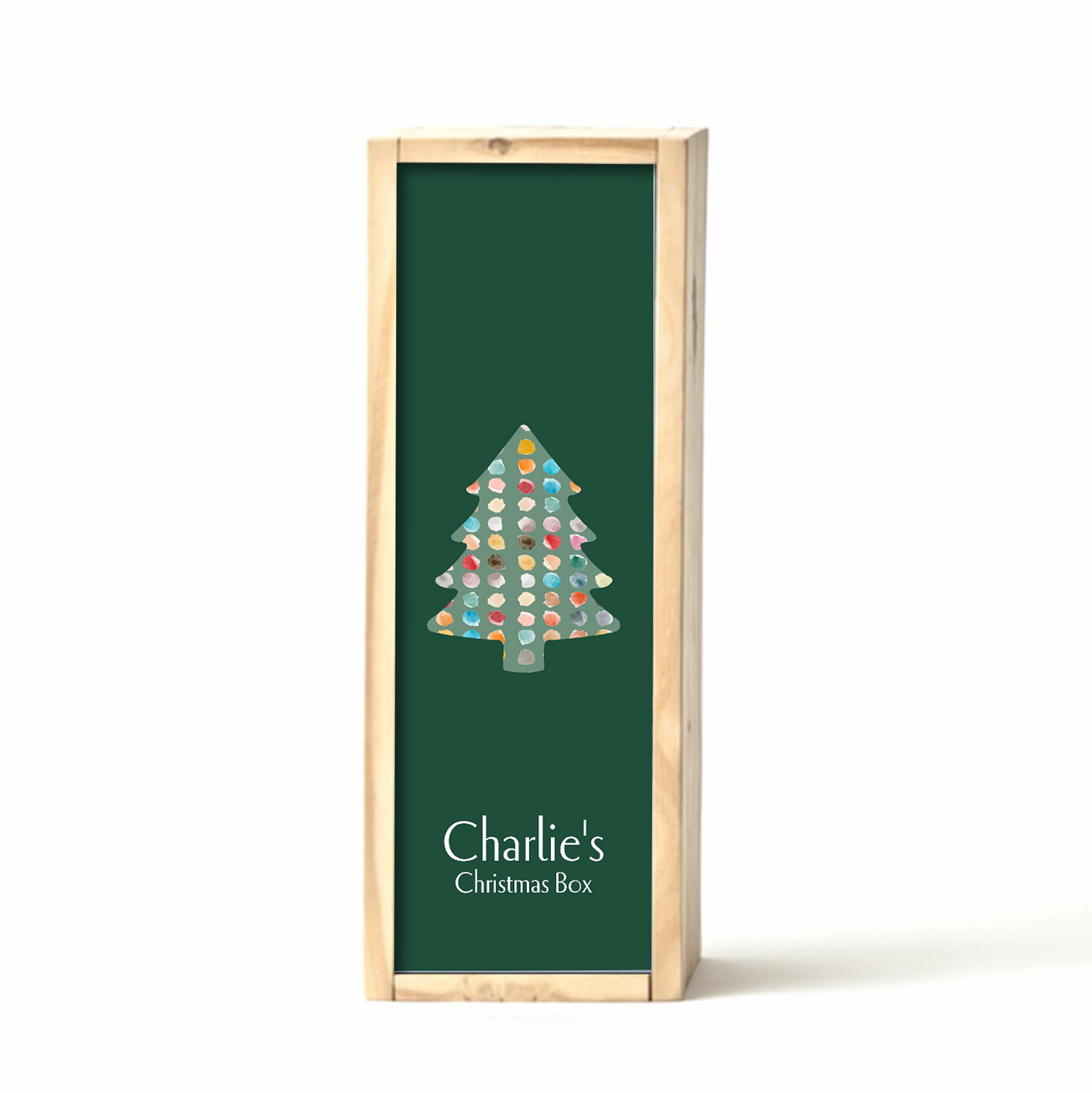 Green Christmas Pattern Gift Box