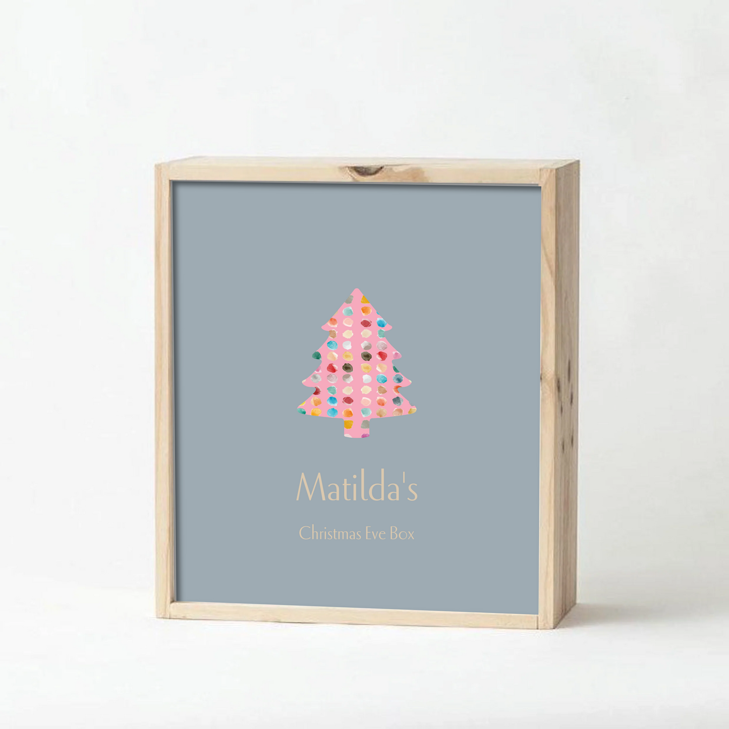 Grey Christmas Keepsake Box