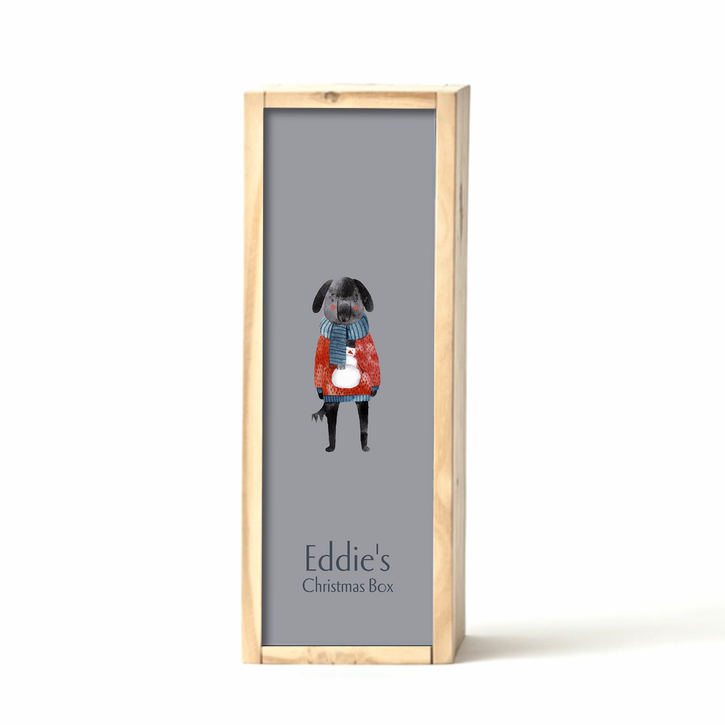 Grey Christmas Gift Box