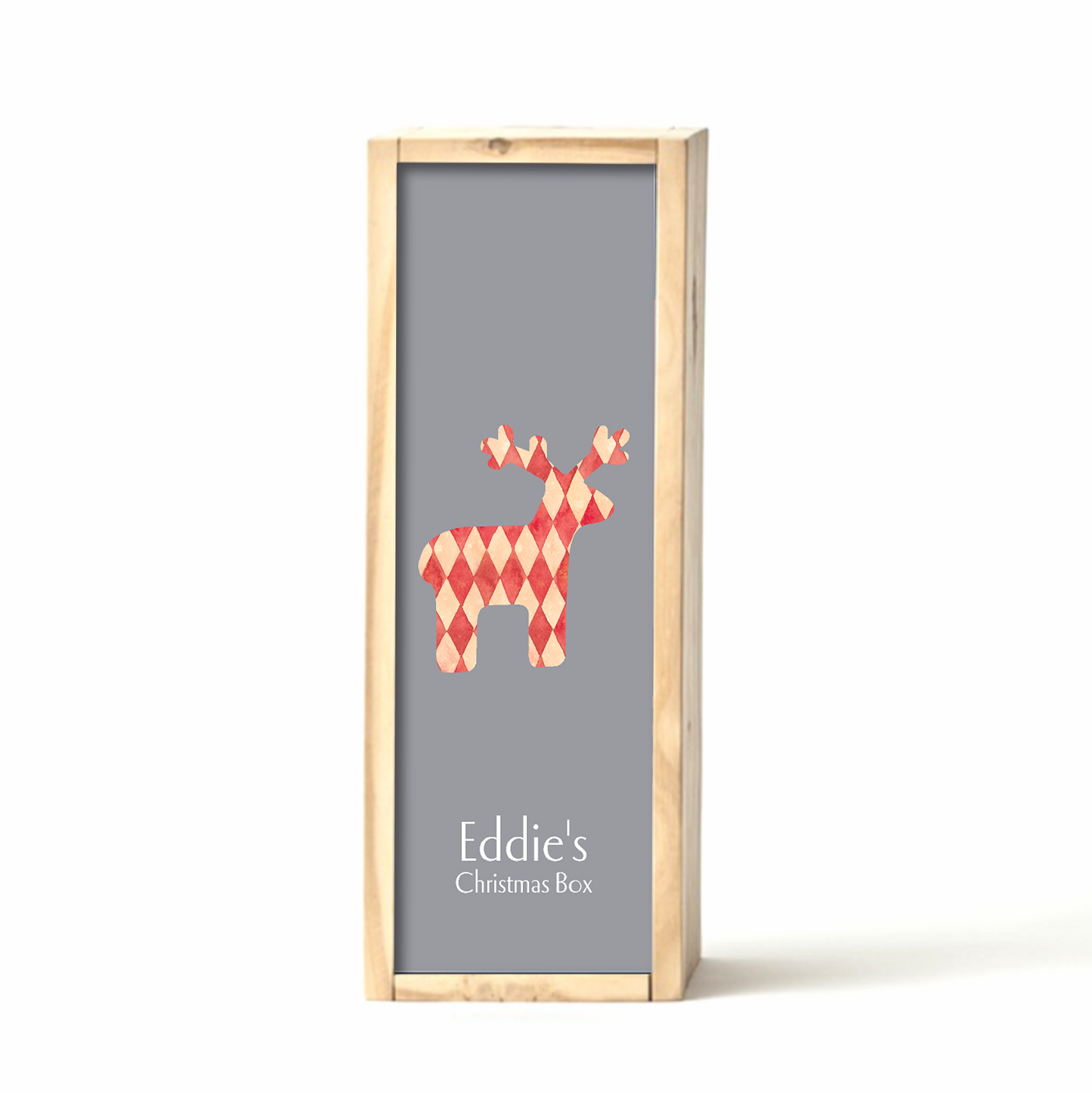 Grey Christmas Pattern Gift Box