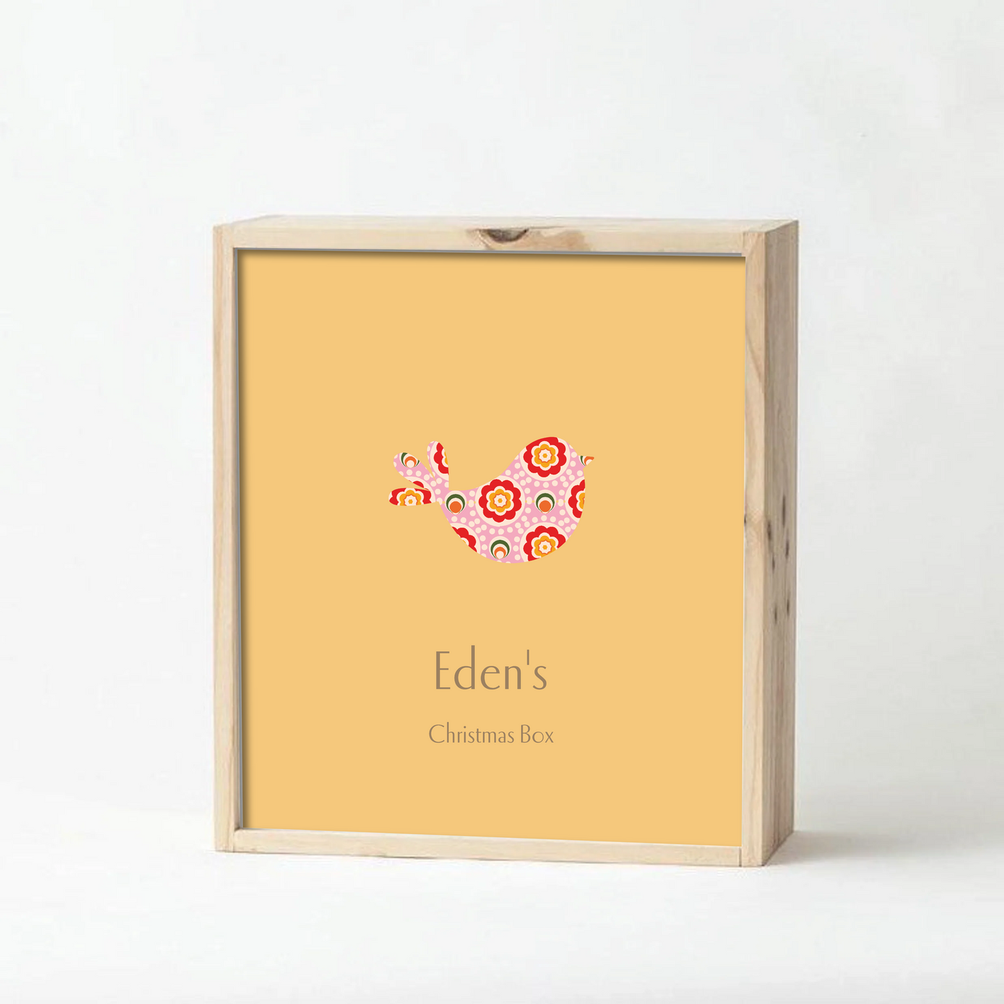 Mustard Christmas Keepsake Box