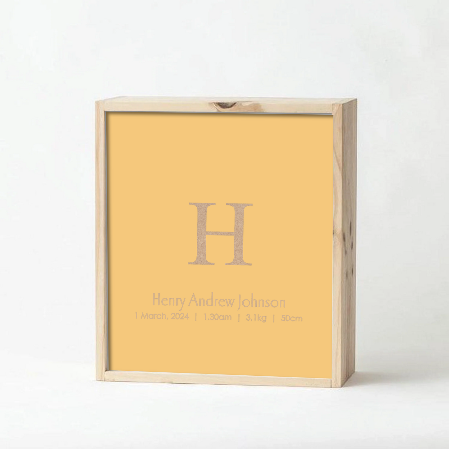 Mustard Baby Keepsake