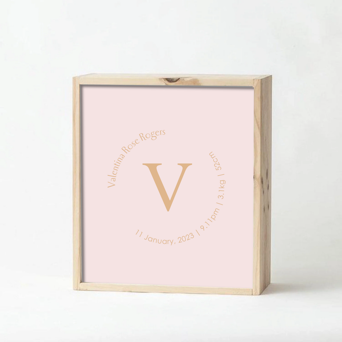 Pale Pink Baby Keepsake