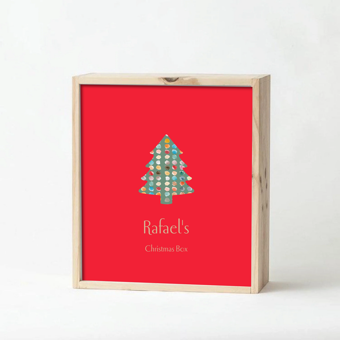 Red Christmas Keepsake Box