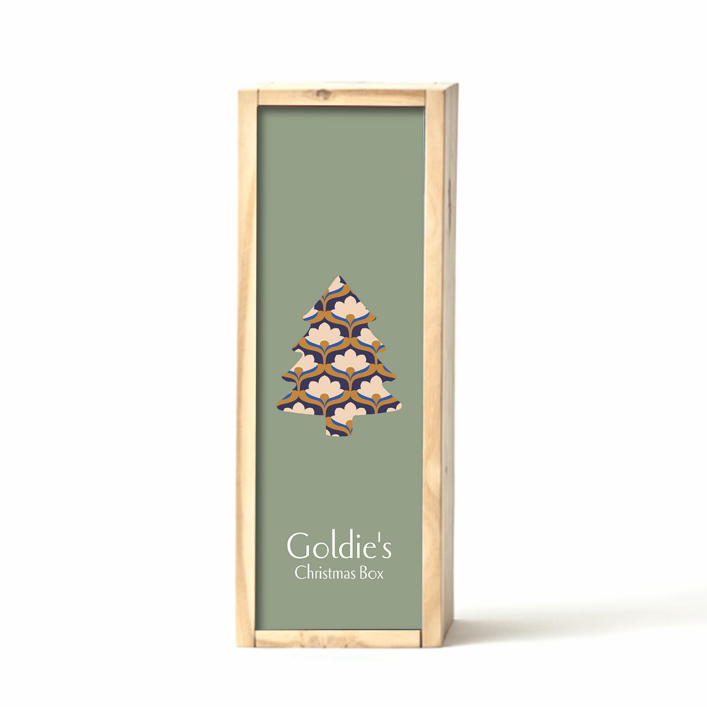 Sage Christmas Pattern Gift Box