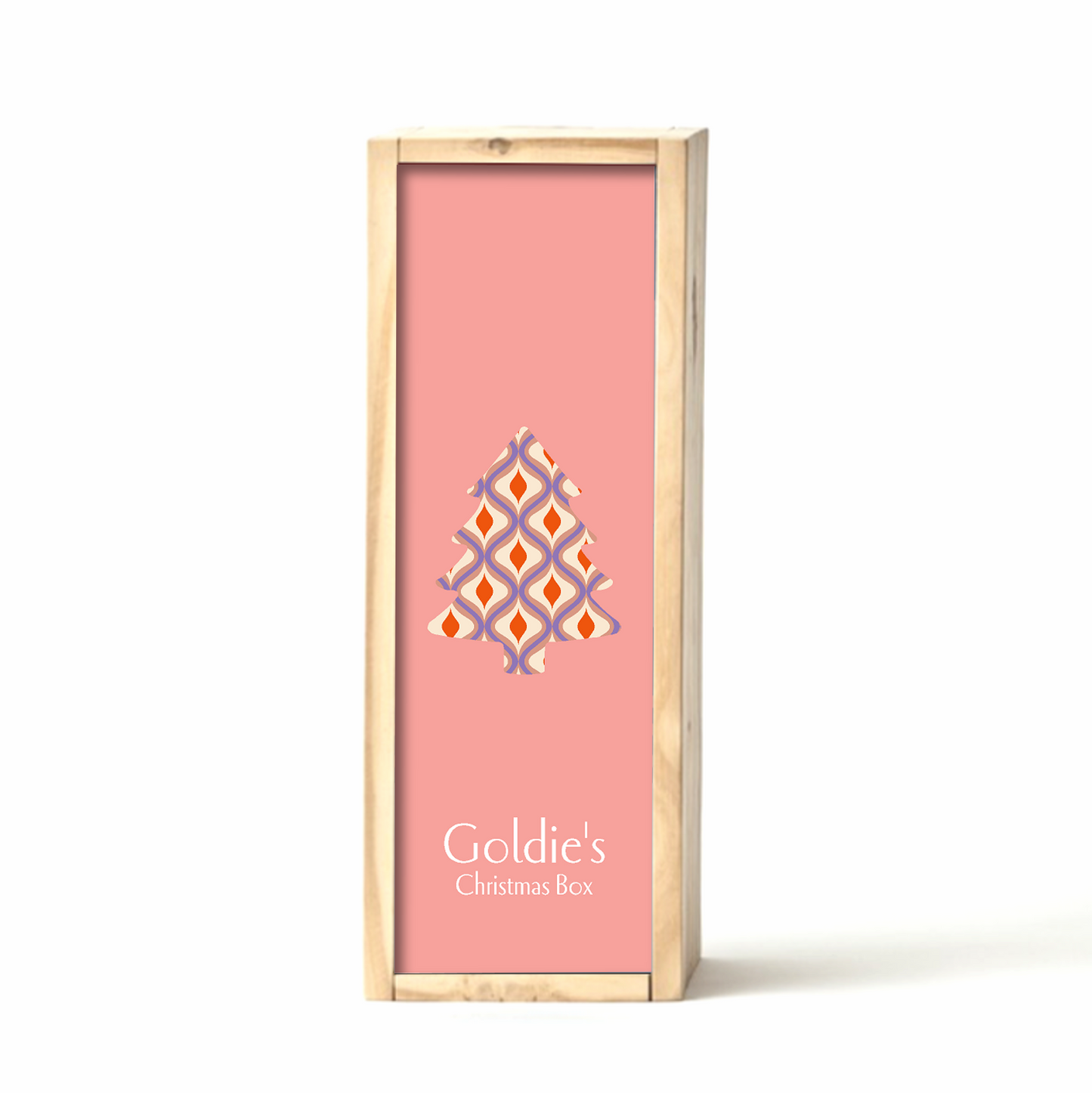 Salmon Christmas Pattern Gift Box