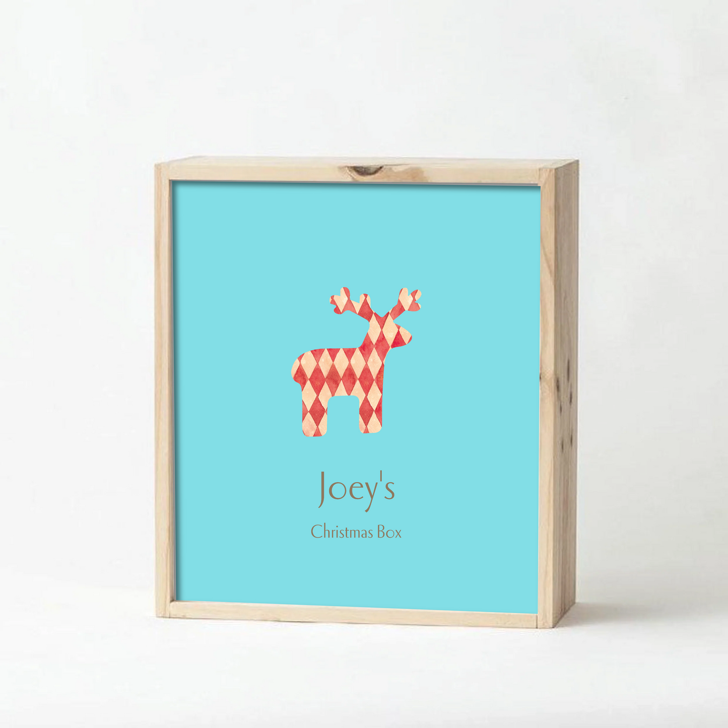Teal Christmas Keepsake Box