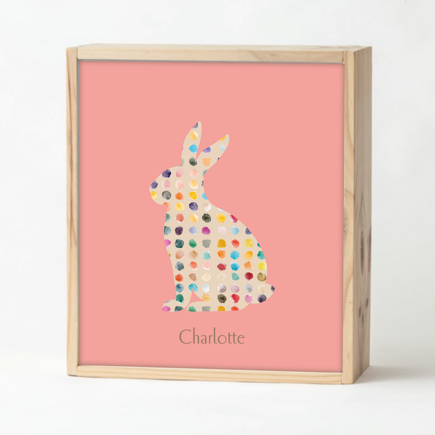 Salmon Polkadot Keepsake Box