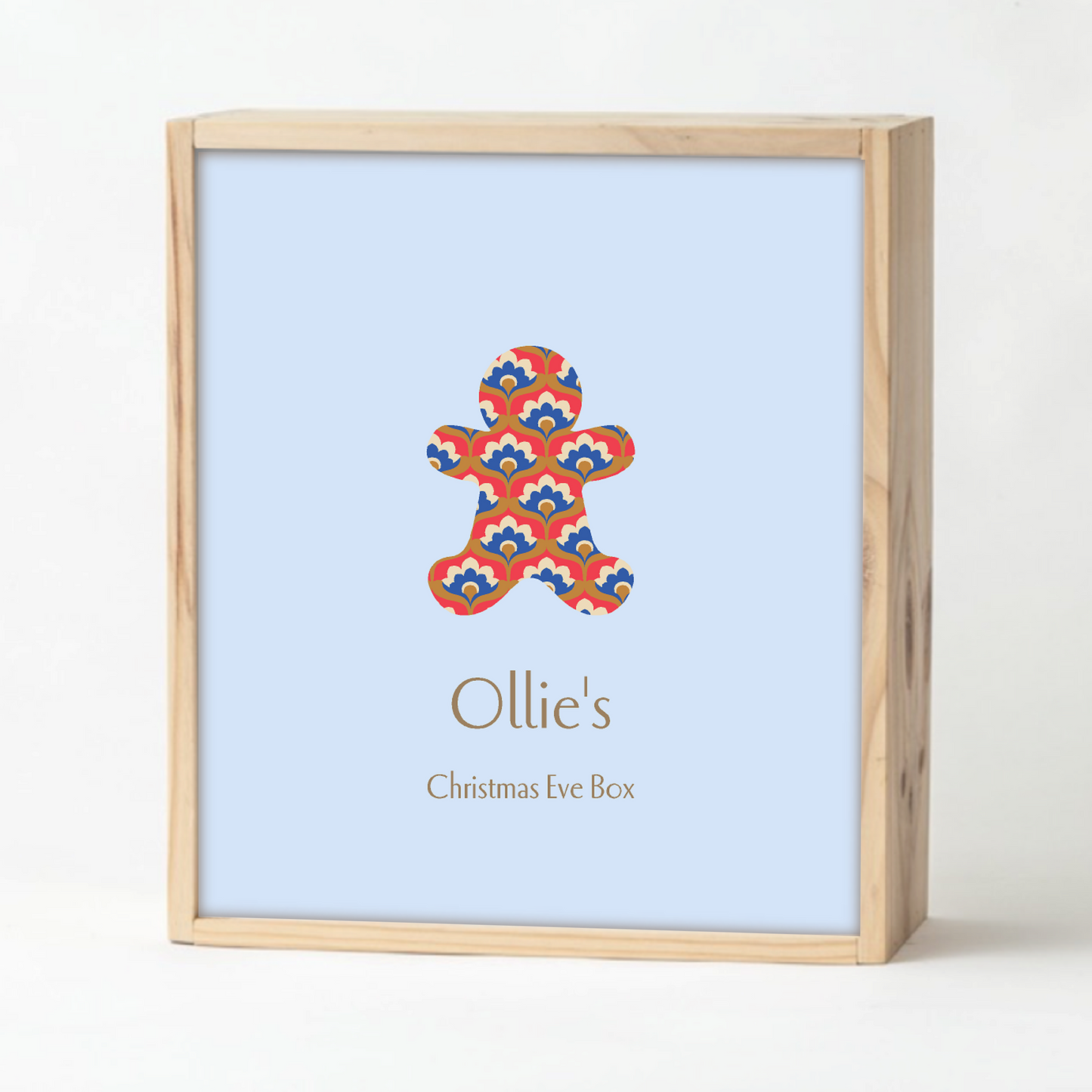 Pale Blue Christmas Keepsake Box