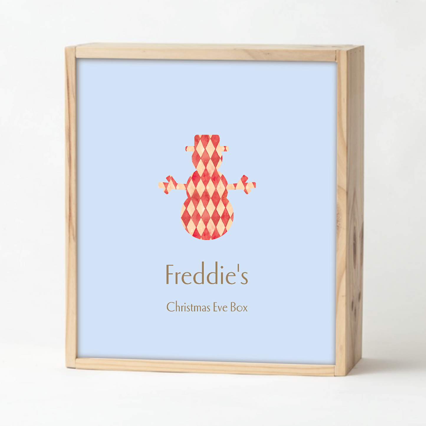 Pale Blue Christmas Keepsake Box