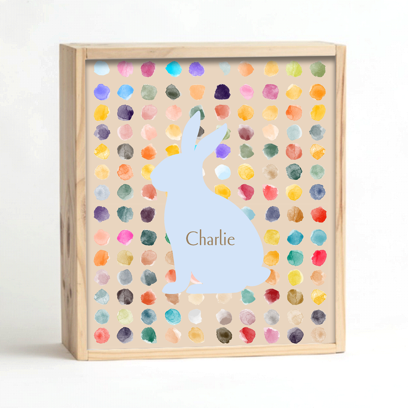 Blue Polka Keepsake Box