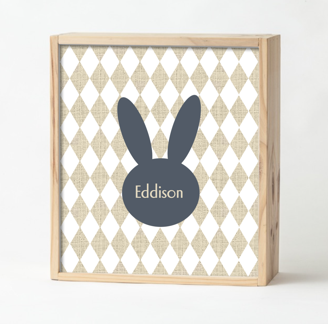 Charcoal Bunny Keepsake Box