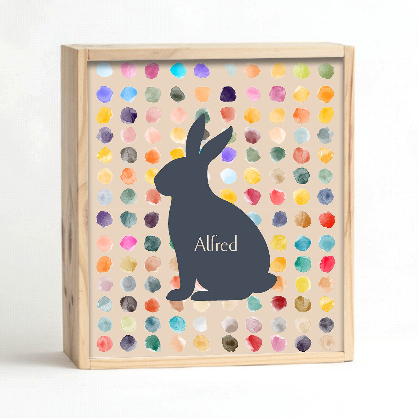 Charcoal Polka Keepsake Box