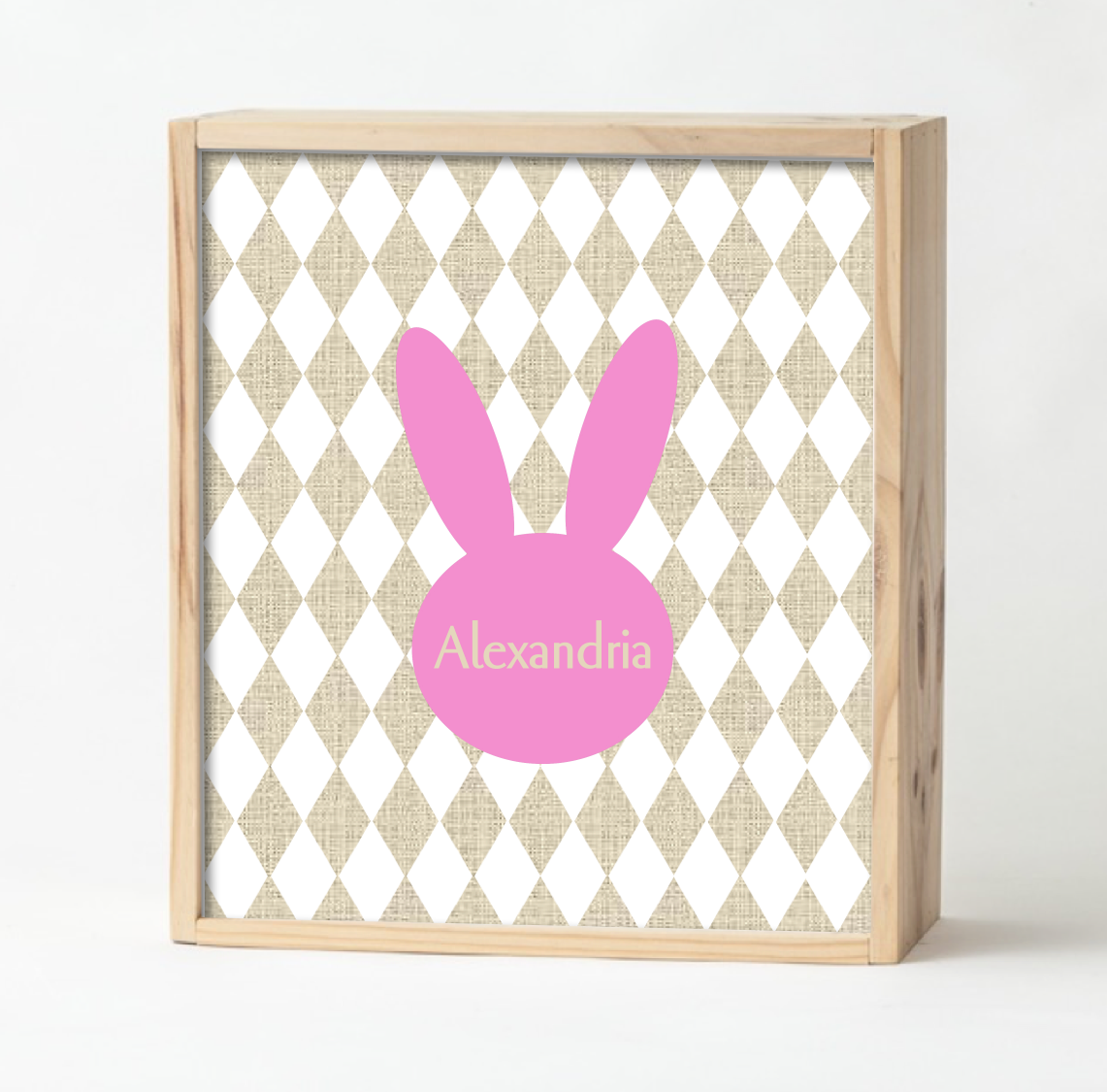 Fuchsia Bunny Keepsake Box
