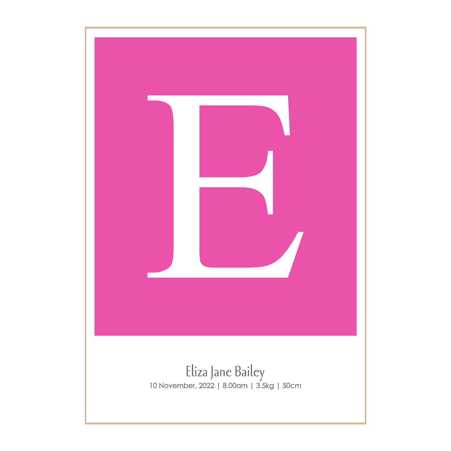 Fuchsia Baby Wall Print