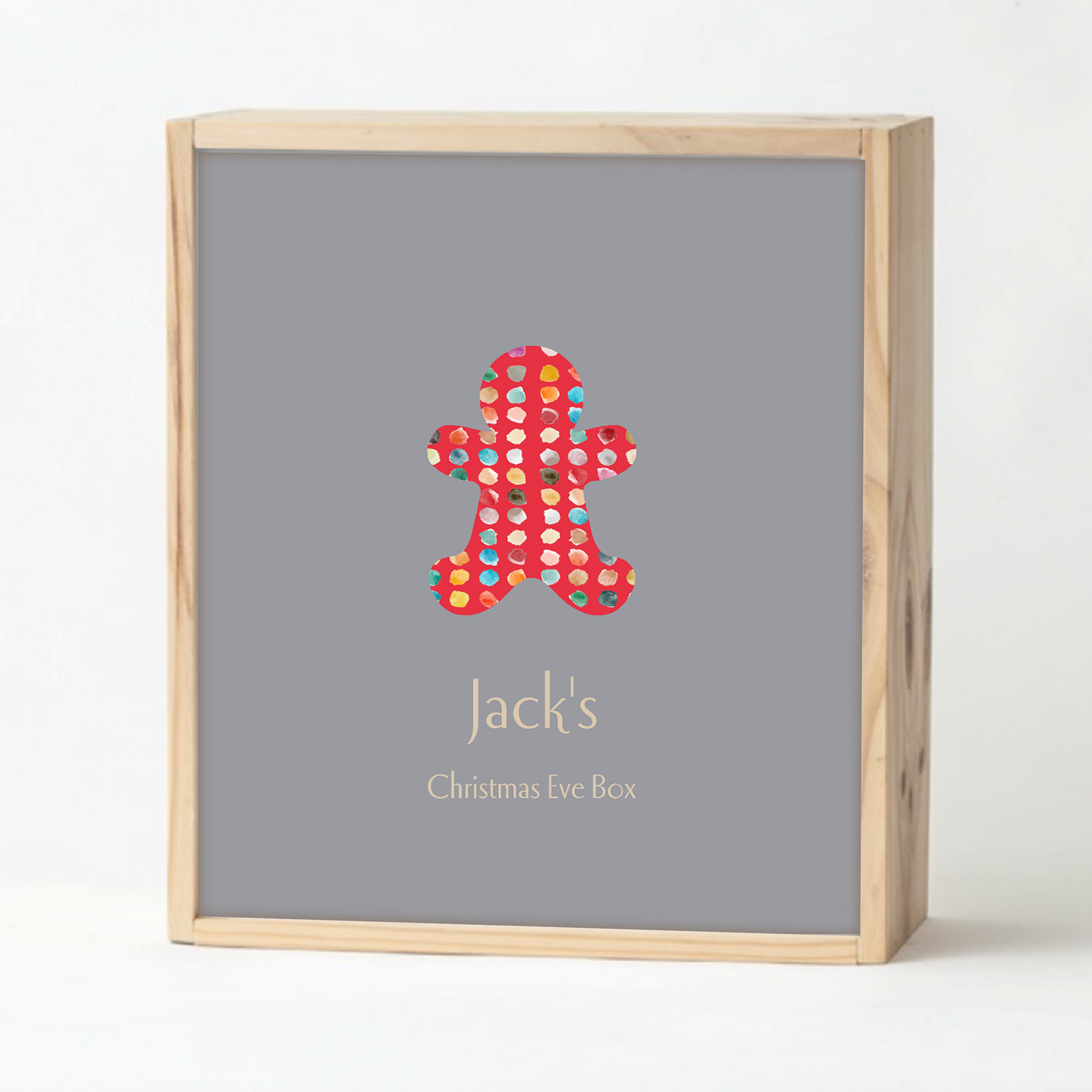 Grey Christmas Keepsake Box