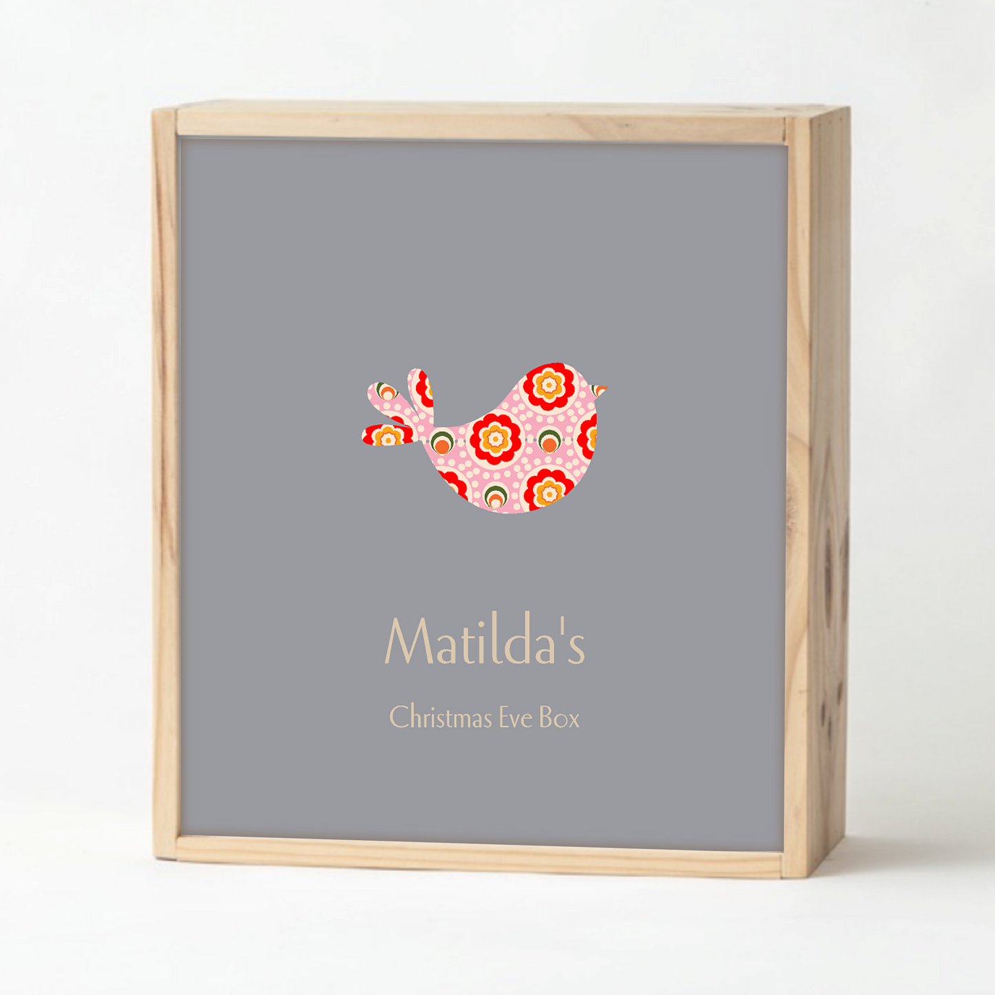 Grey Christmas Keepsake Box