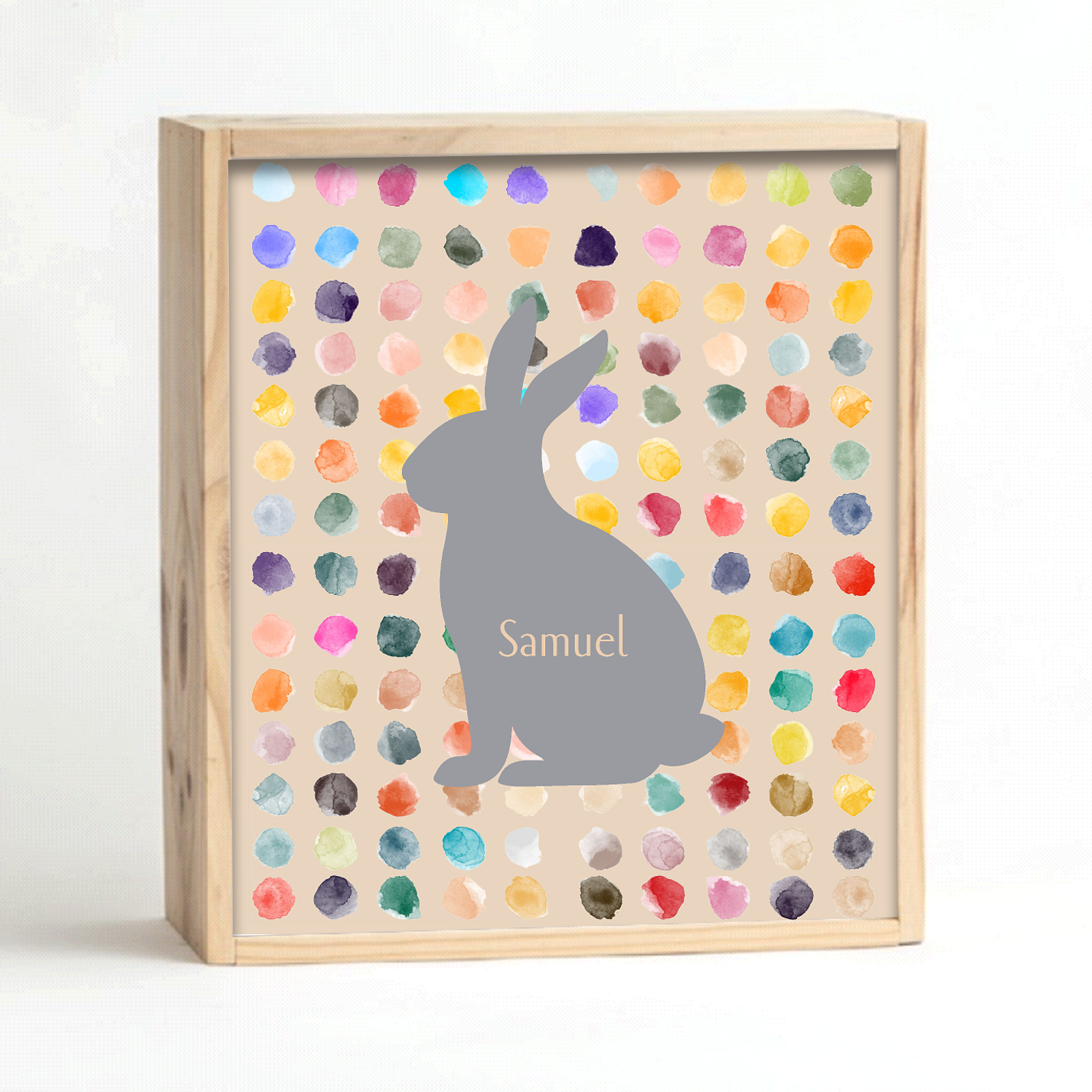Grey Polkadot Keepsake Box