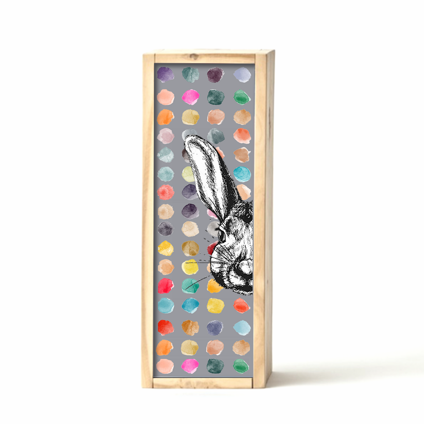 Grey Easter Egg Box Polkadot