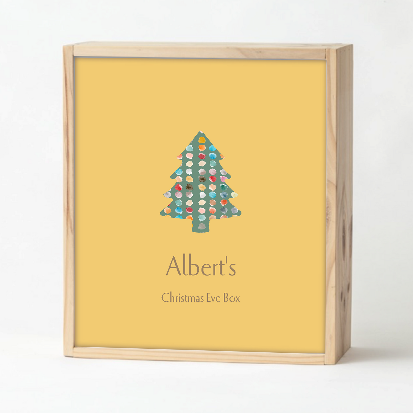 Mustard Christmas Keepsake Box