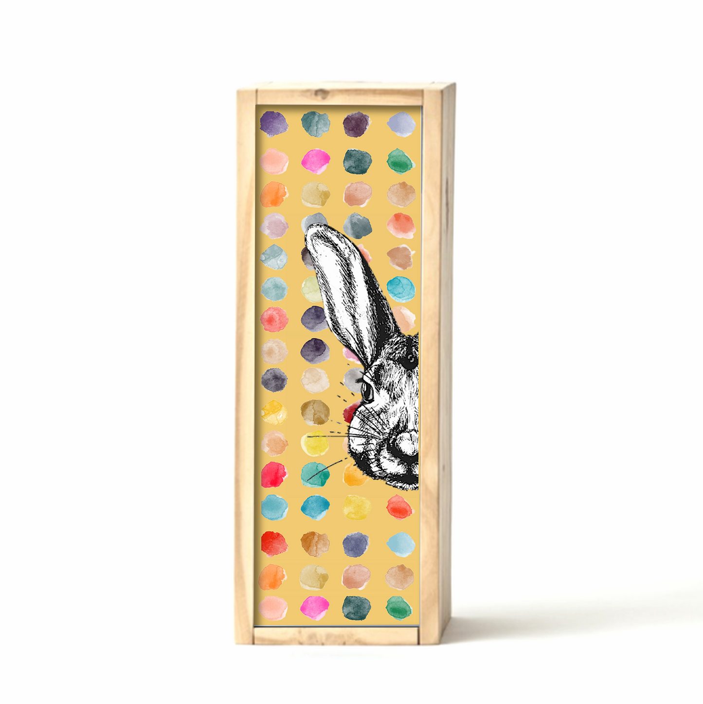 Mustard Easter Egg Box Polkadot