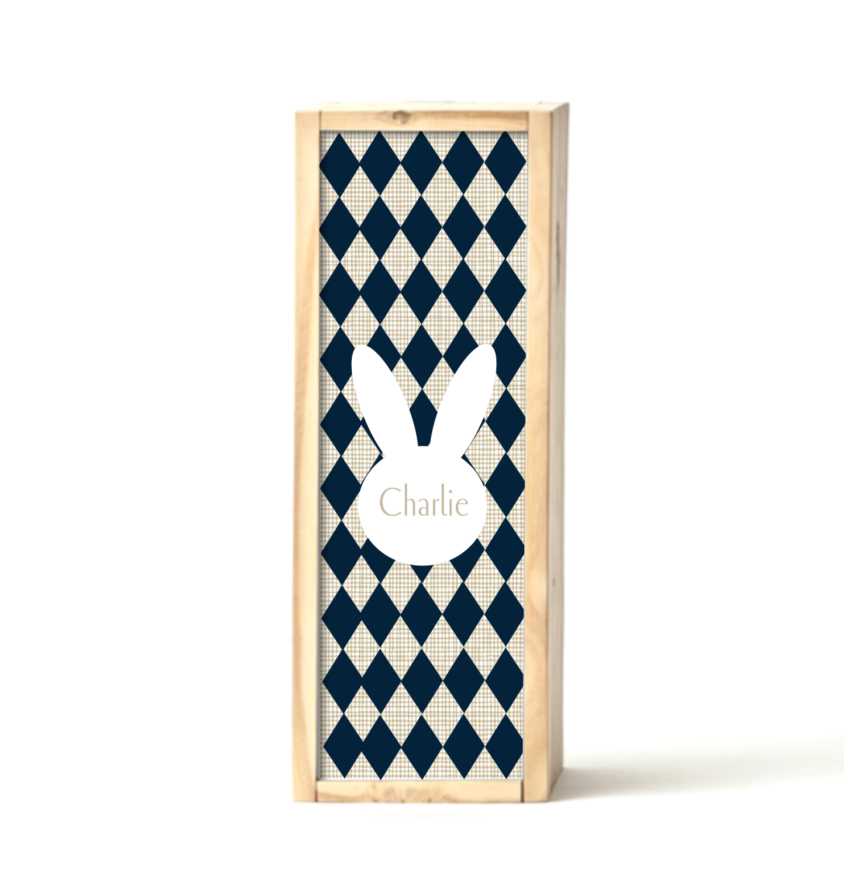 Navy Bunny Keepsake Box