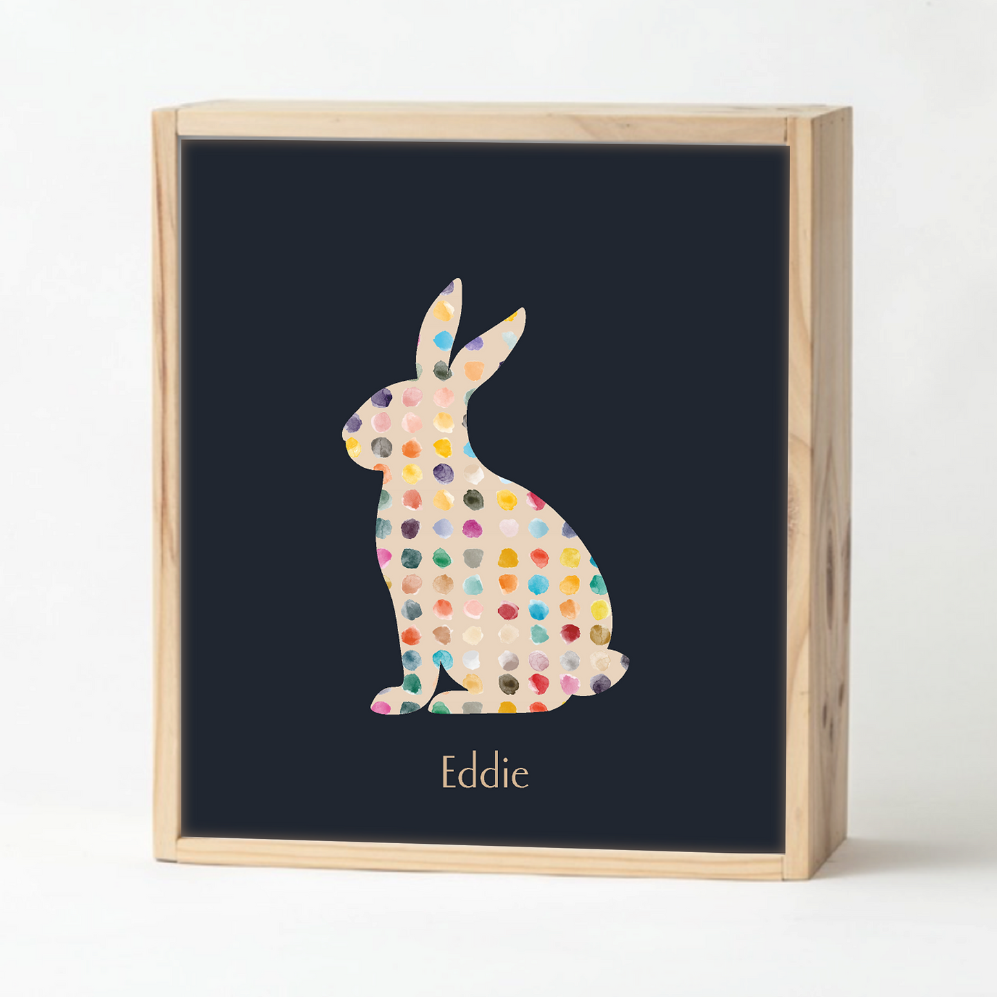 Navy Polkadot Keepsake Box