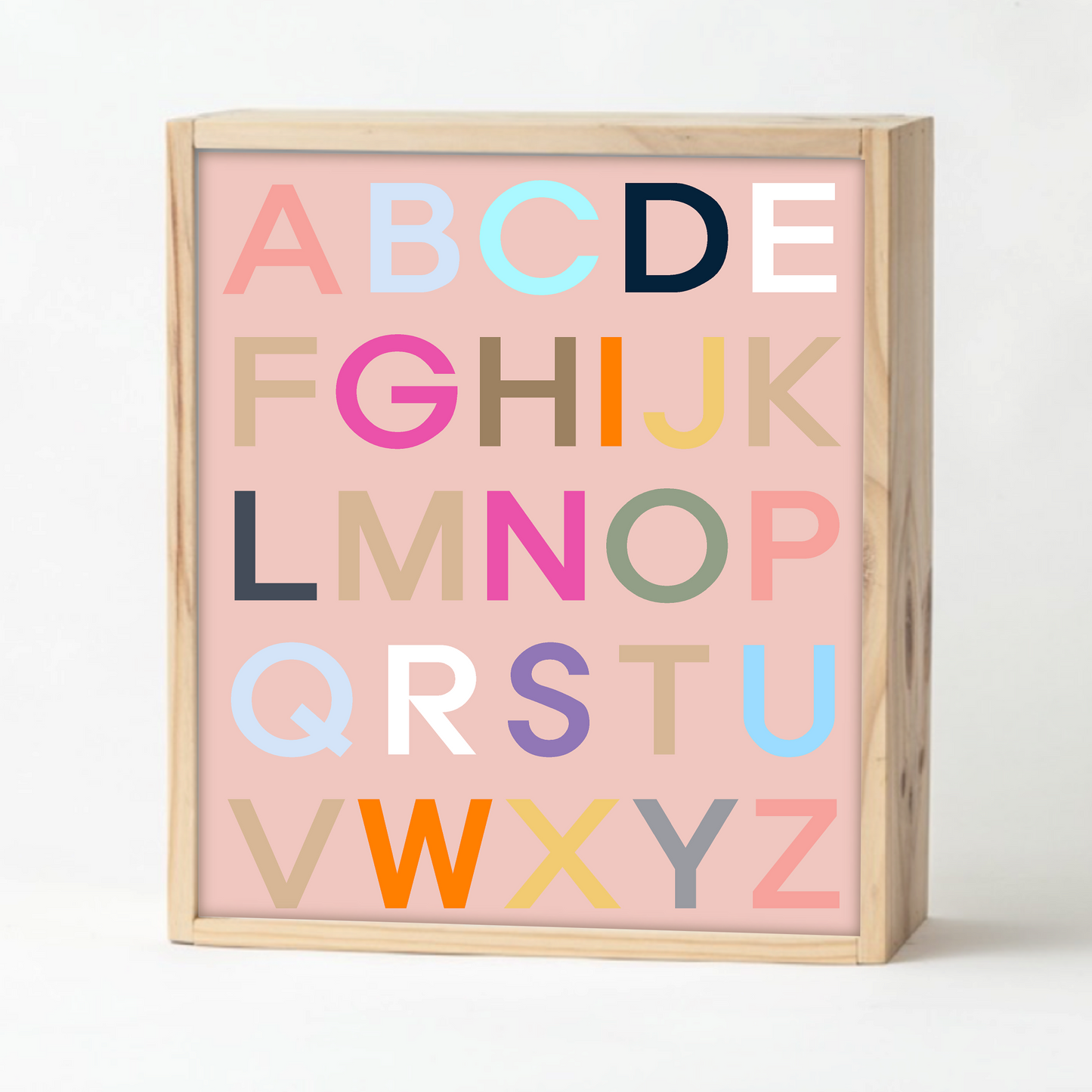 Pink Alphabet Keepsake