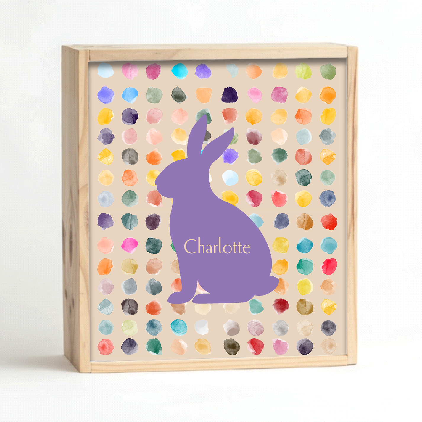 Purple Polka Keepsake Box