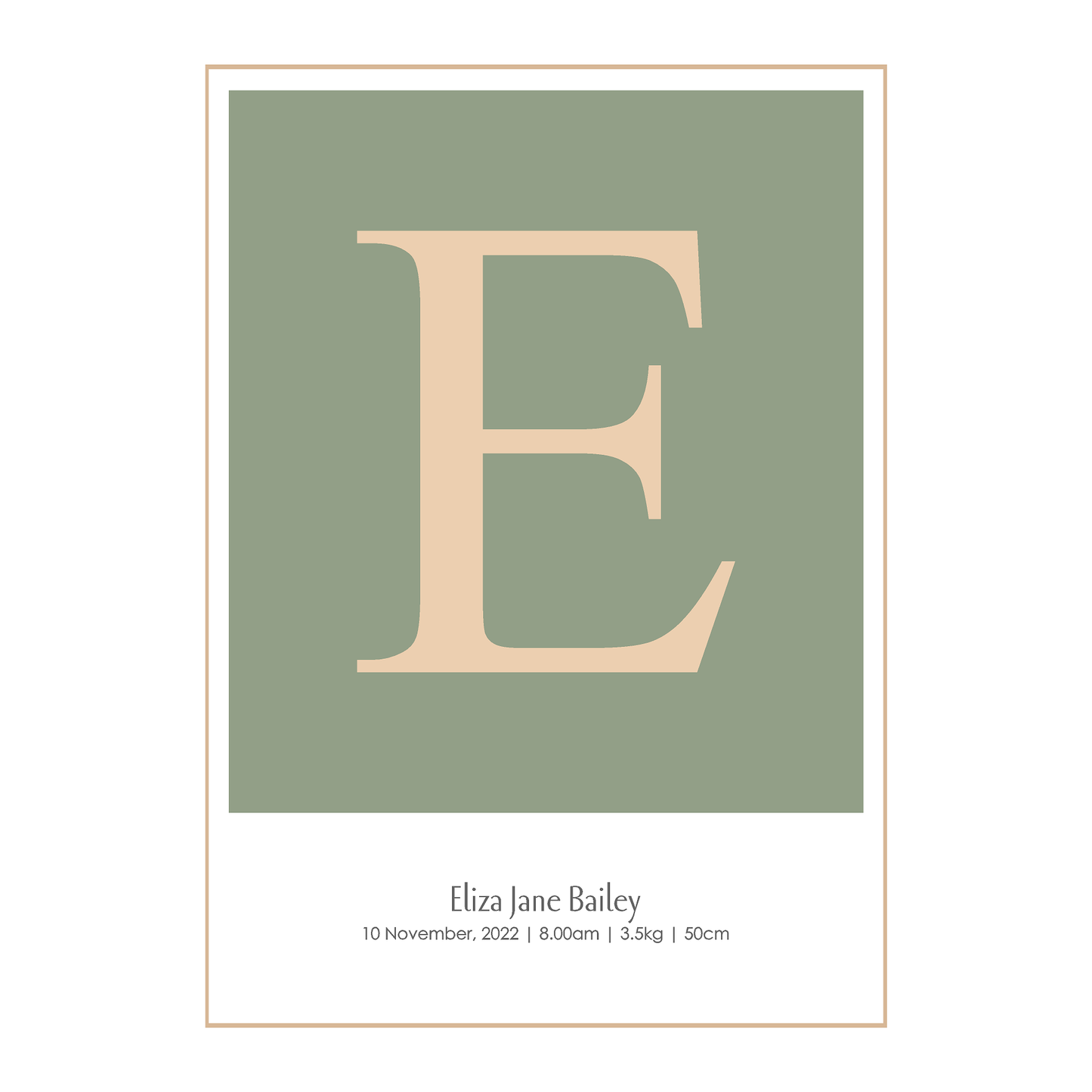 Sage Baby Wall Print