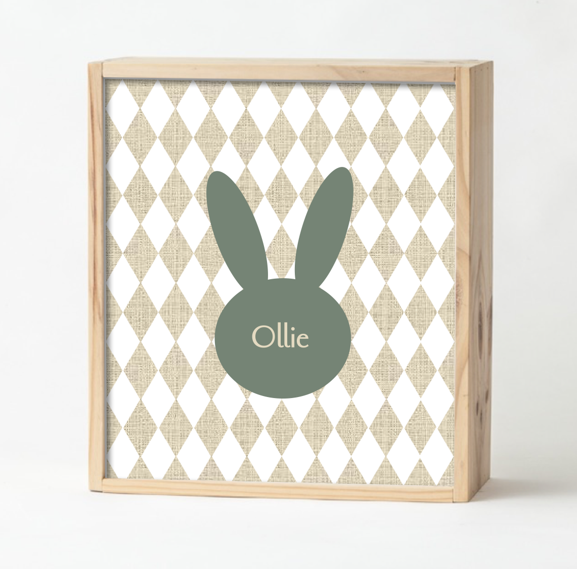 Sage Bunny Keepsake Box