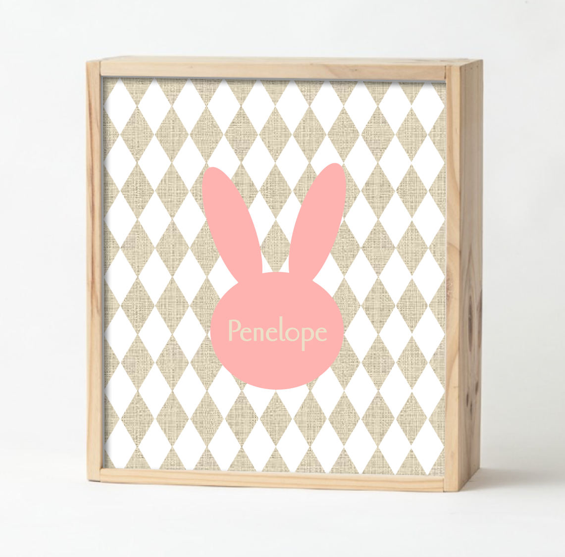 Salmon Bunny Keepsake Box