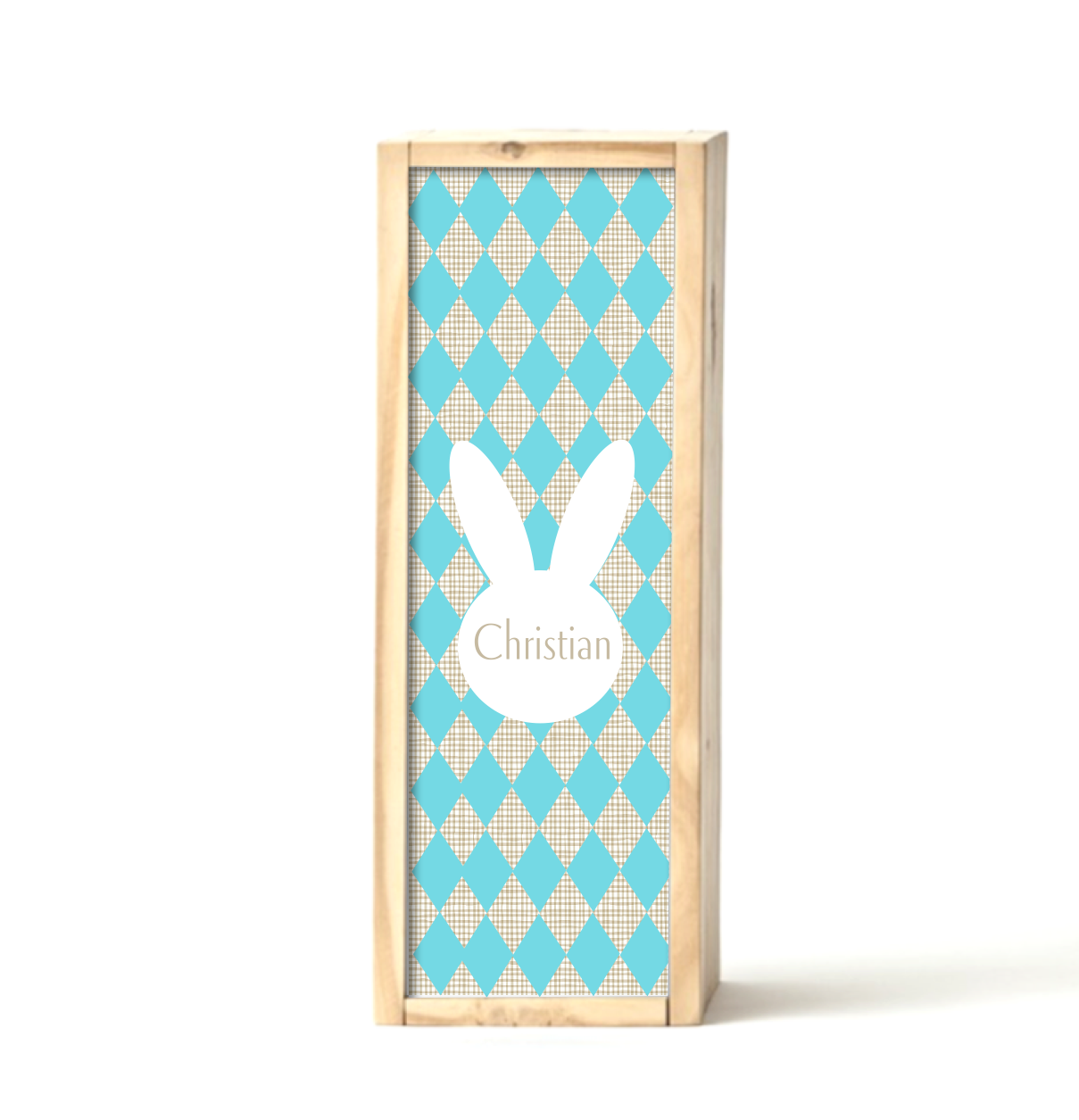 Teal Bunny Keepsake Box