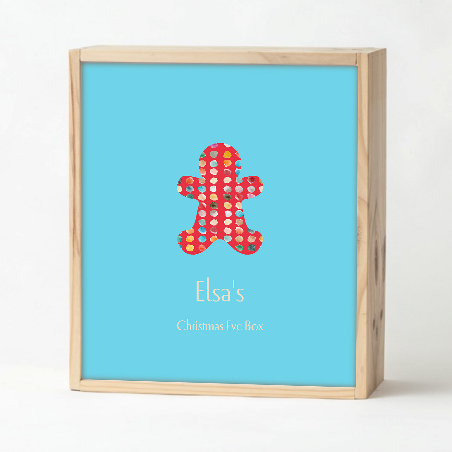 Teal Christmas Keepsake Box
