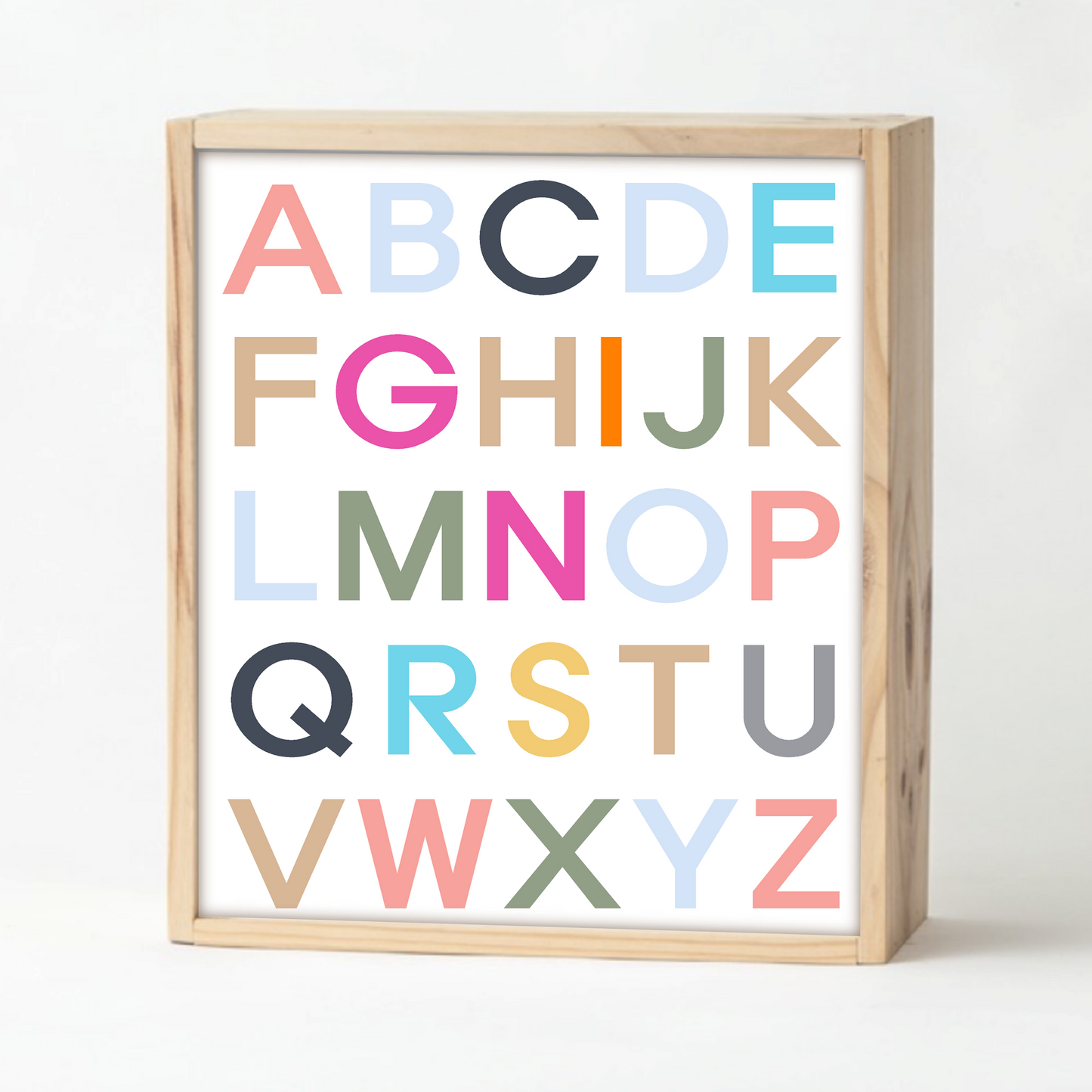 White Alphabet Keepsake Box