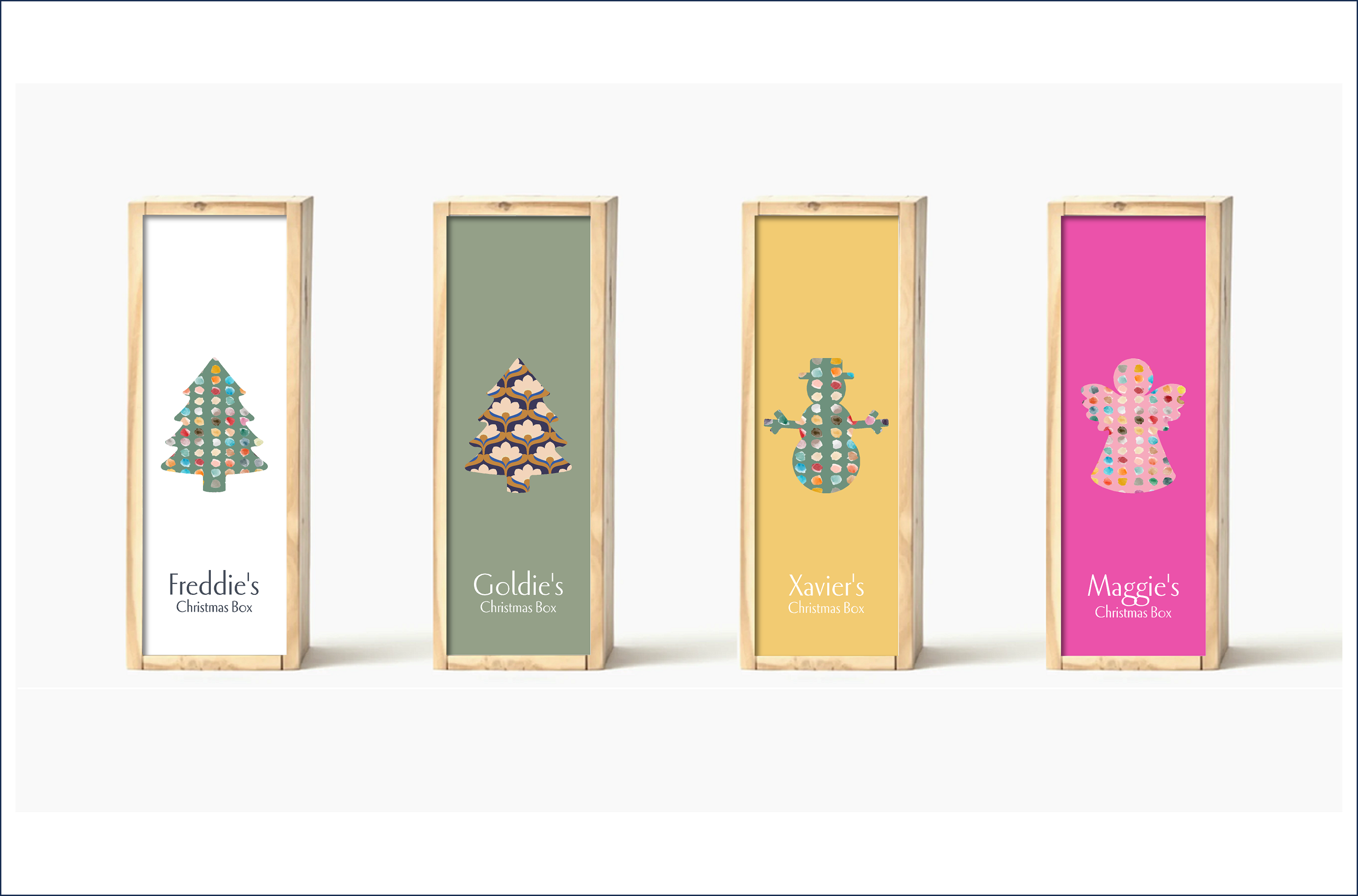 Christmas Pattern Gift Boxes – Jack and Jill Boxes