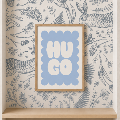 Blue Personalised Print