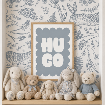 Light Grey Personalised Print