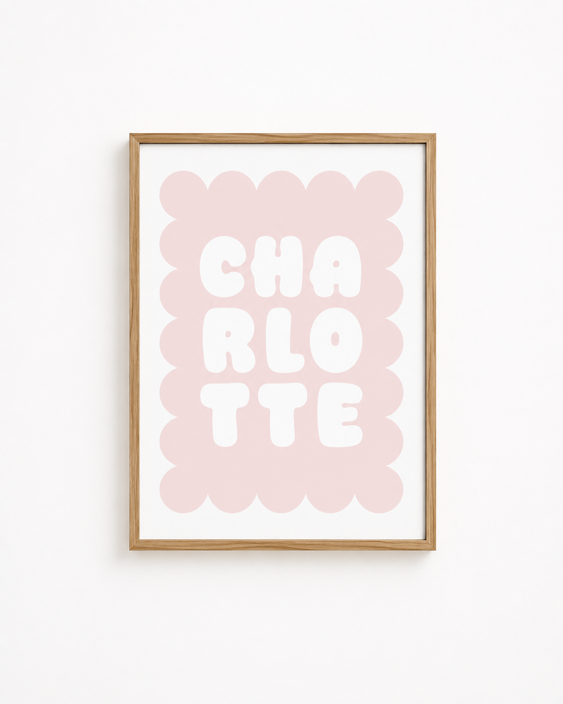 Pale Pink Personalised Print