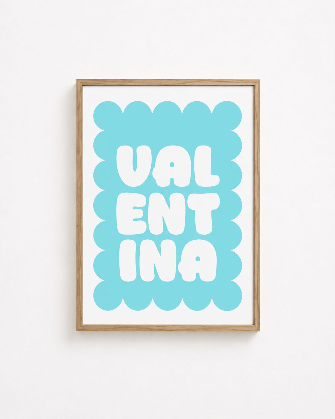 Teal Personalised Print