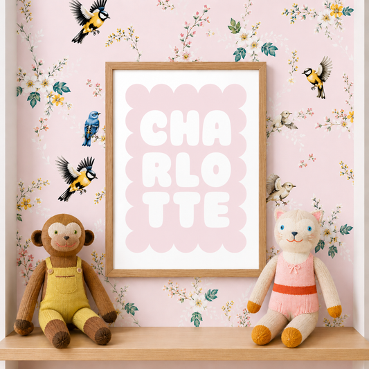 Pale Pink Balloon Print