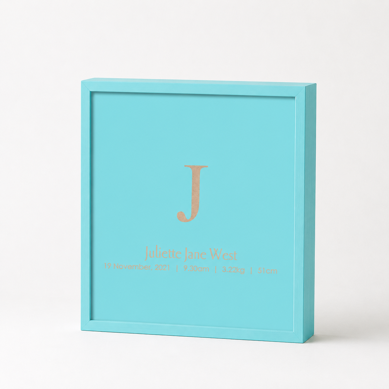 Teal Painted Keepsake