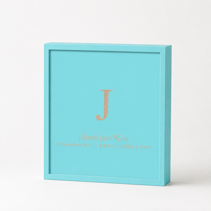 Teal Painted Keepsake
