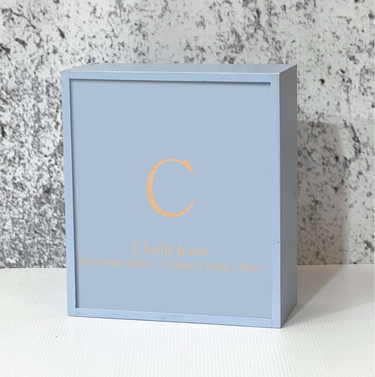 Pale Blue Painted Keepsake