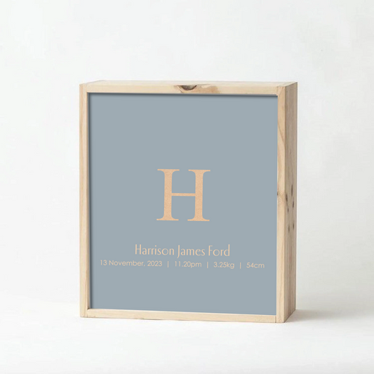Light Grey Baby Keepsake